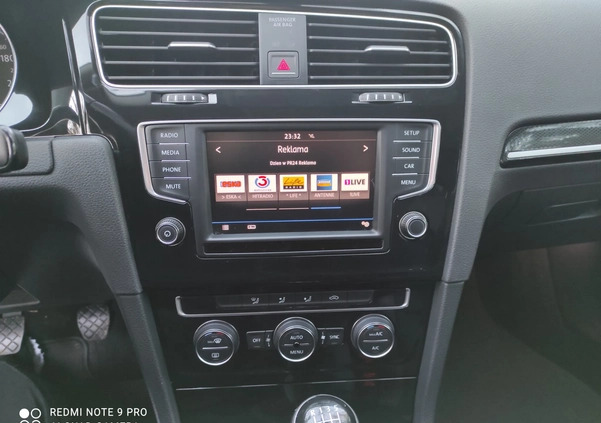 Volkswagen Golf cena 47900 przebieg: 194000, rok produkcji 2017 z Chocz małe 781